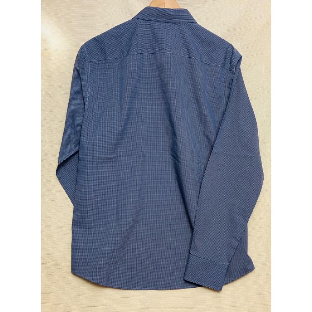 UNTUCKit Button Down Mens XL Blue Excellent Slim Fit Wrinkle Free Micro Check - Picture 5 of 10